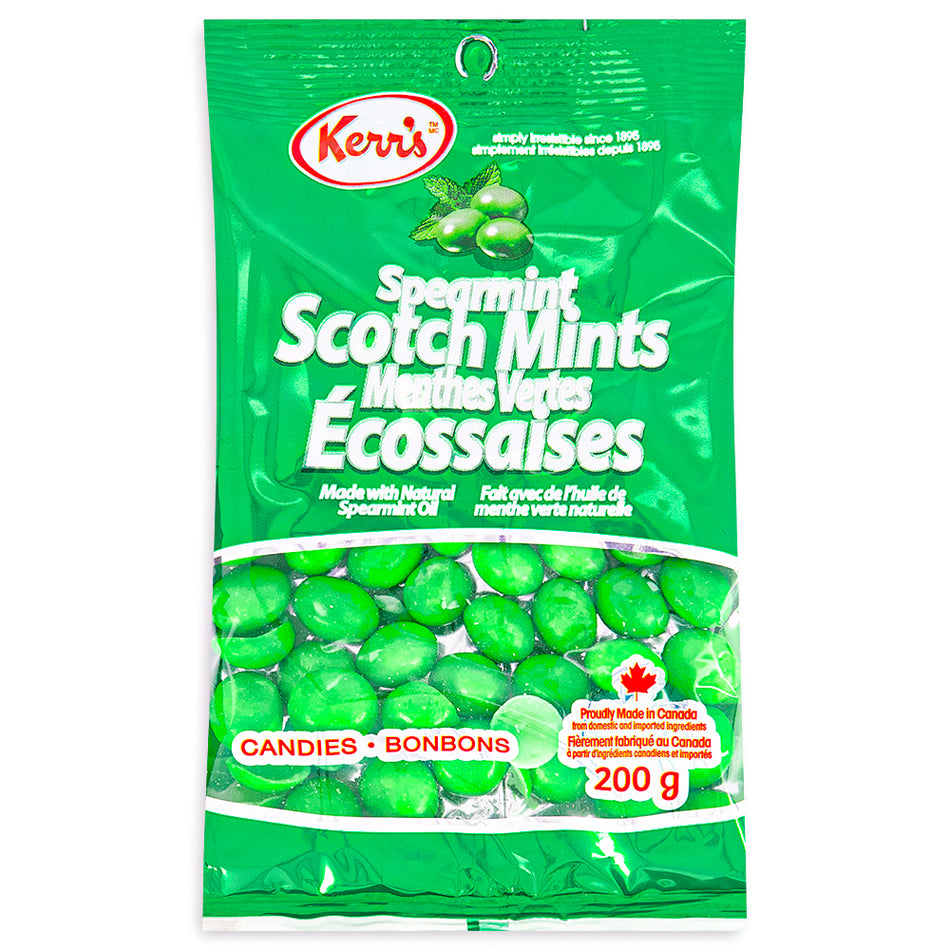 Kerr's Spearmint Scotch Mints 200g Front