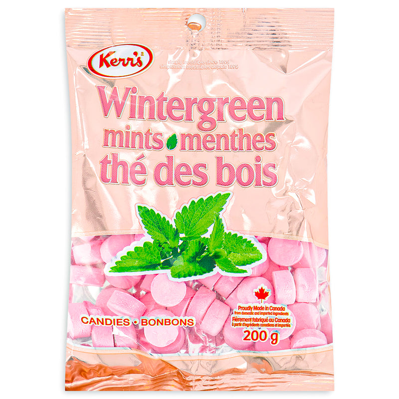 Kerr's Wintergreen Mints 200g Front