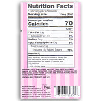 Cupcake Popping Candy 15g Back Ingredients