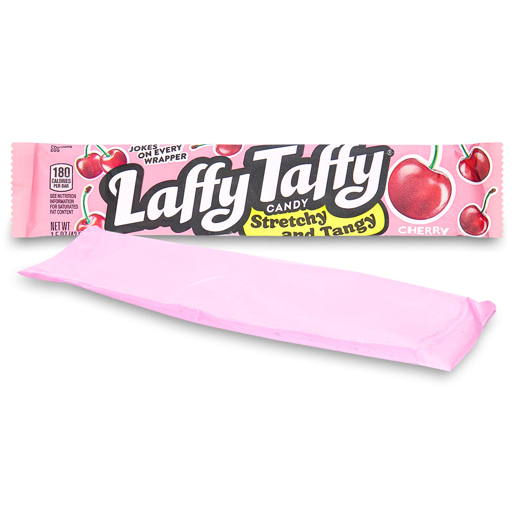 Laffy Taffy Cherry Candy 1.5 oz. Wonka Candy