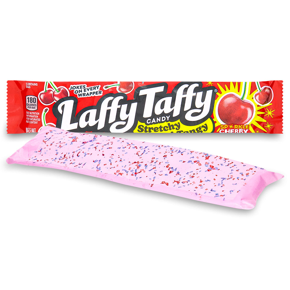 Laffy Taffy Sparkle Cherry Candy 1.5 oz. Wonka Candy