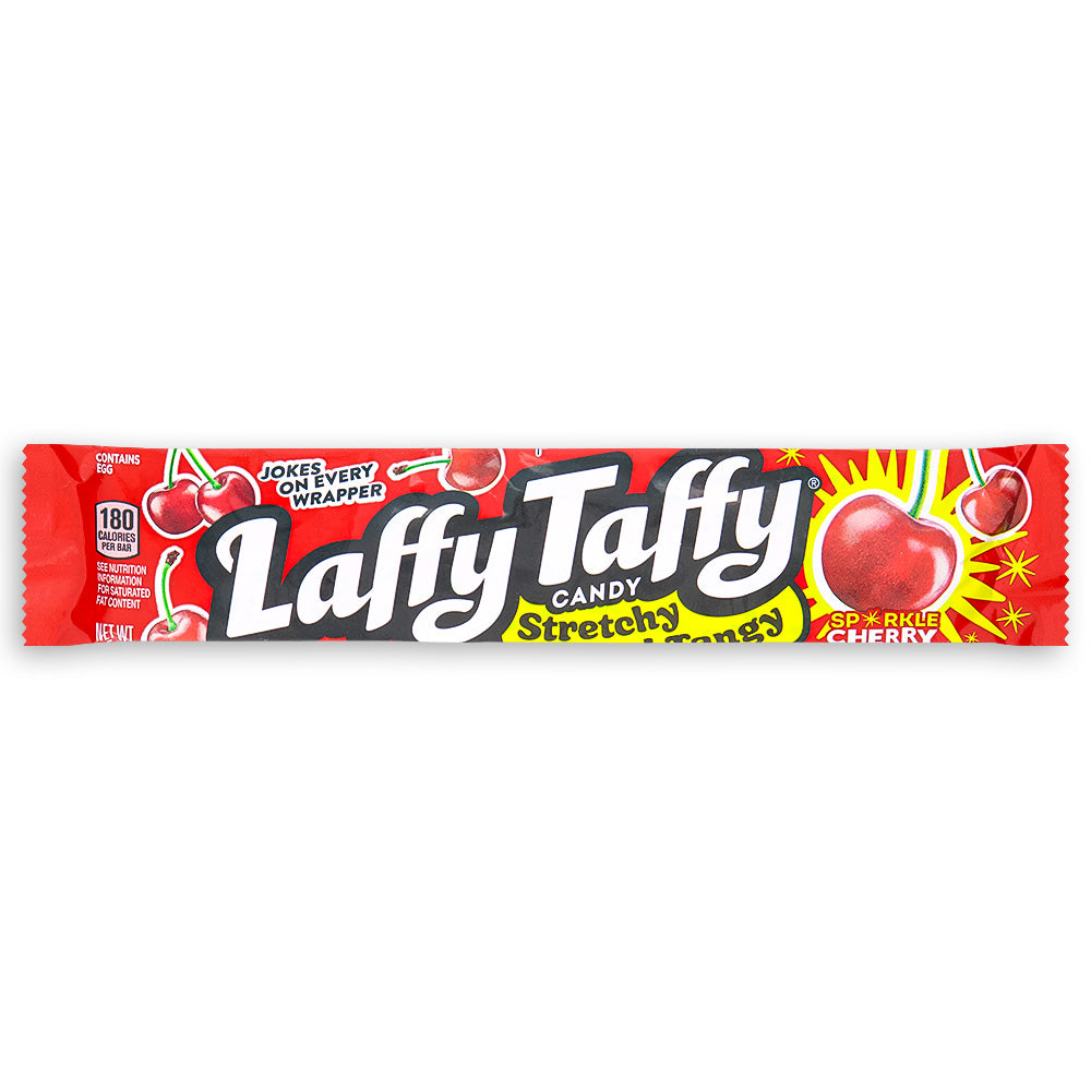Laffy Taffy Sparkle Cherry Candy 1.5 oz. Front Wonka Candy