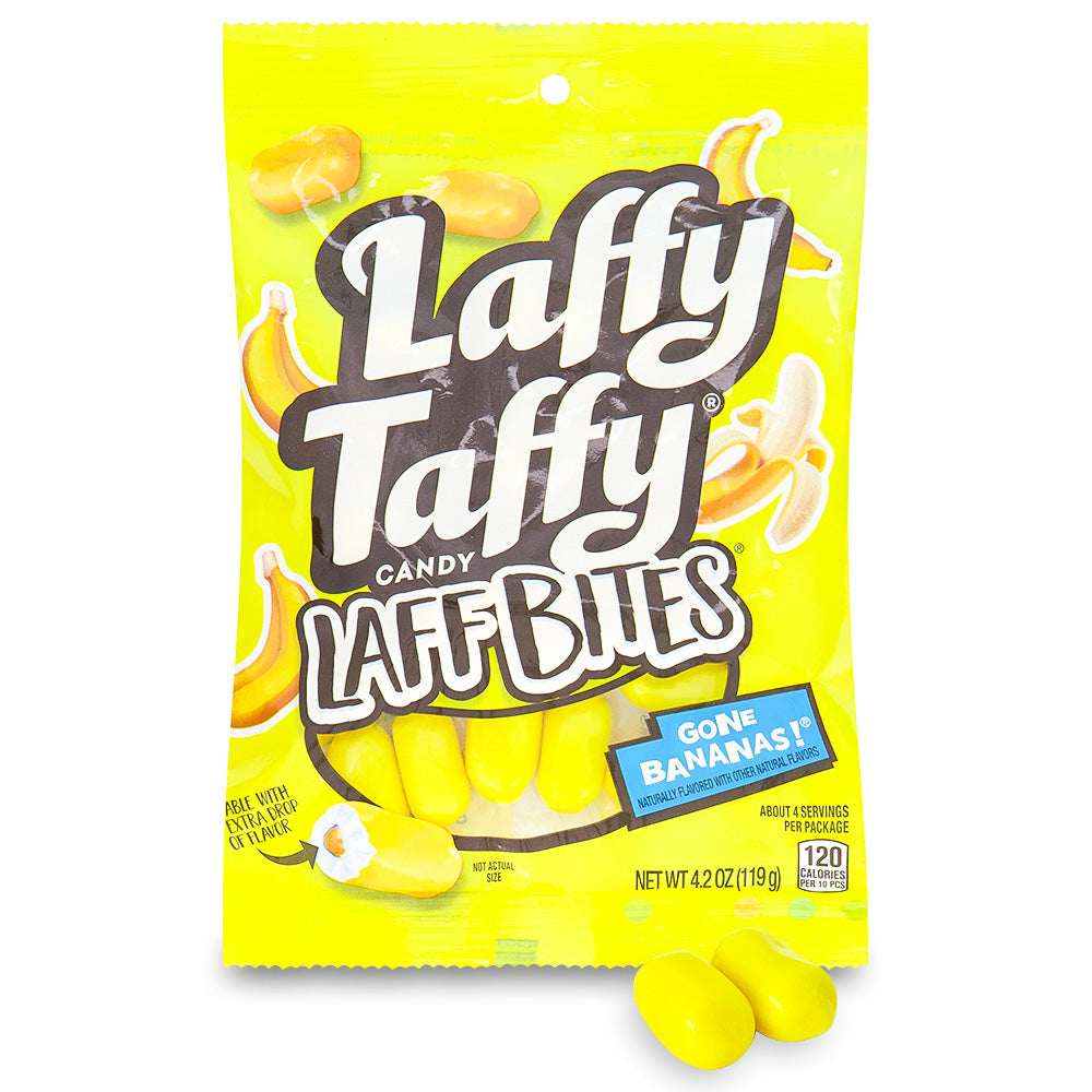 Laffy Taffy Laff Bites Gone Bananas! Candy 4.2oz
