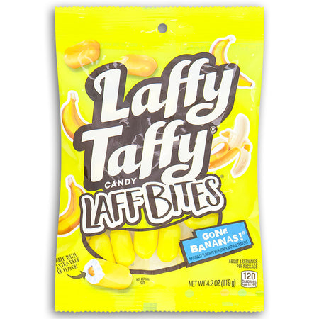 Laffy Taffy Laff Bites Gone Bananas! Candy 4.2oz Front