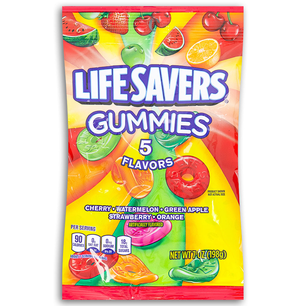 Life Savers Gummies 5 Flavors 7oz Front