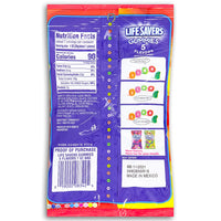 Life Savers Gummies 5 Flavors 7oz Back Ingredients
