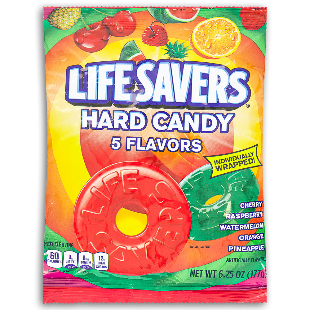 Life Savers 5 Flavors Hard Candy 6.25 oz. Front 