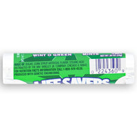 Life Savers Mints Wint O Green back Ingredients