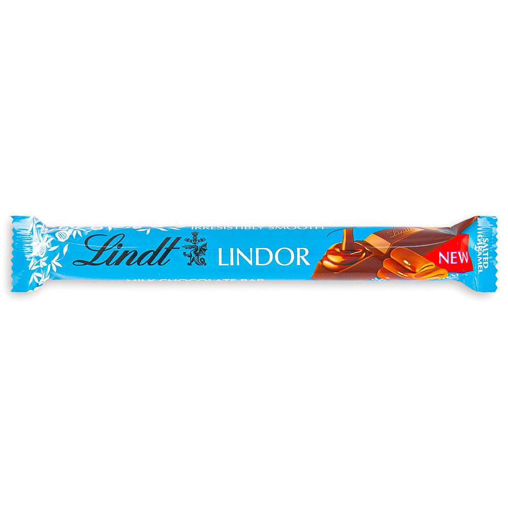 Lindt Lindor Salted Caramel Chocolate Treat Bar 38g Front