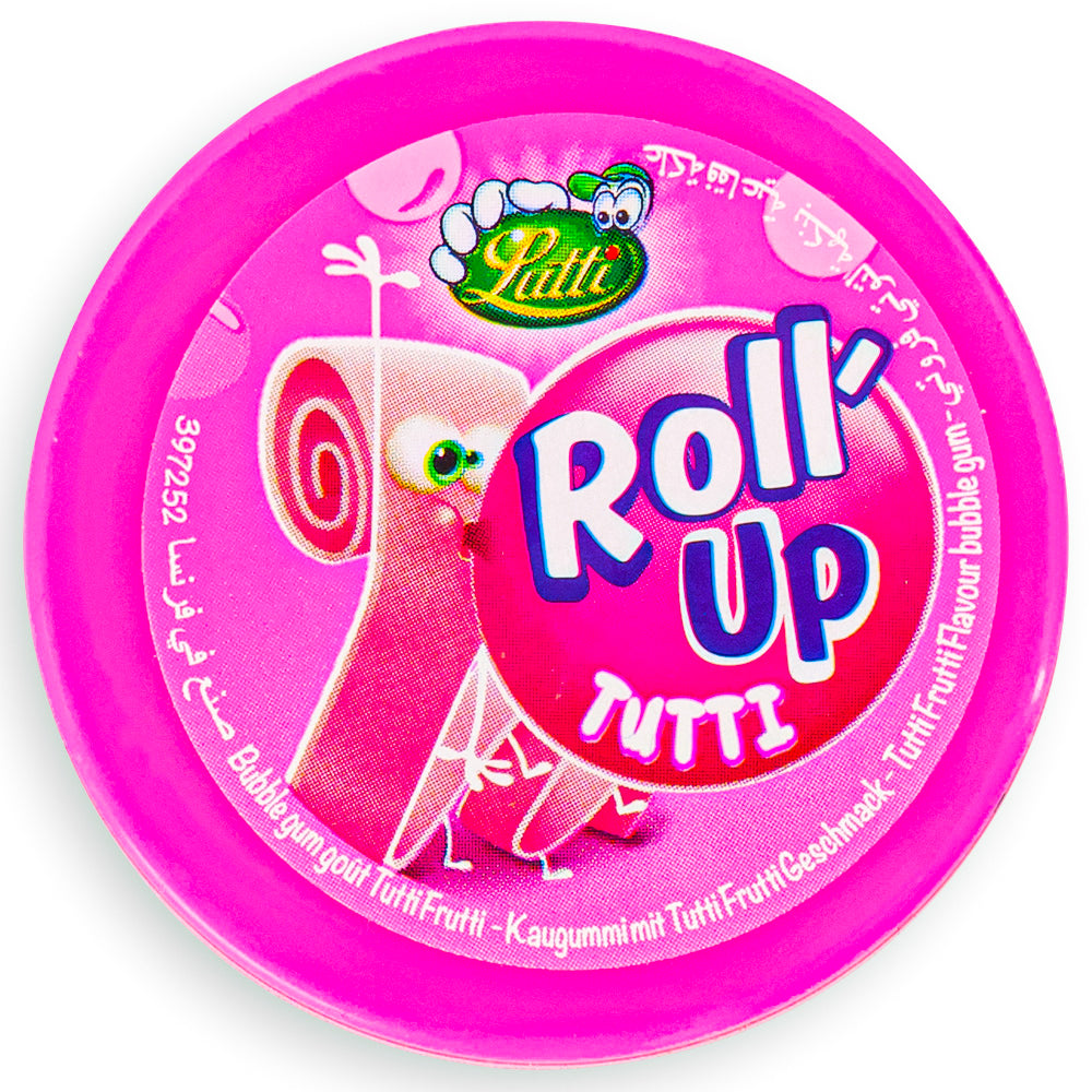 Lutti Roll Up Tutti Frutti Gum UK Front