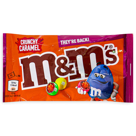 M&M's Crunchy Caramel Bag UK 36g Front