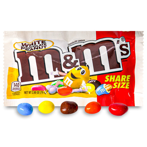M&M's White Chocolate Peanut Candies  Candy Funhouse – Candy Funhouse CA