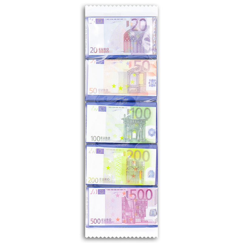 Euro Bank Notes Milk Chocolates 75g Front