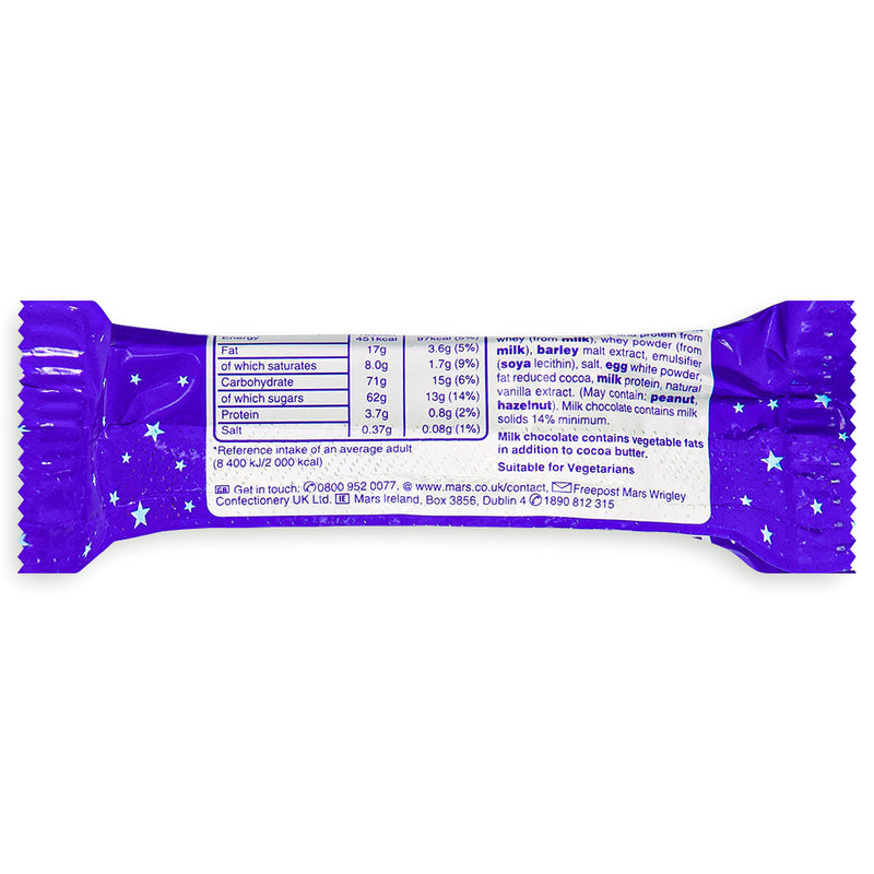 Milkyway Bar UK 21g Back Ingredients
