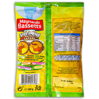 Maynards Bassetts Soft Jelly Safari UK 160g Back Ingredients