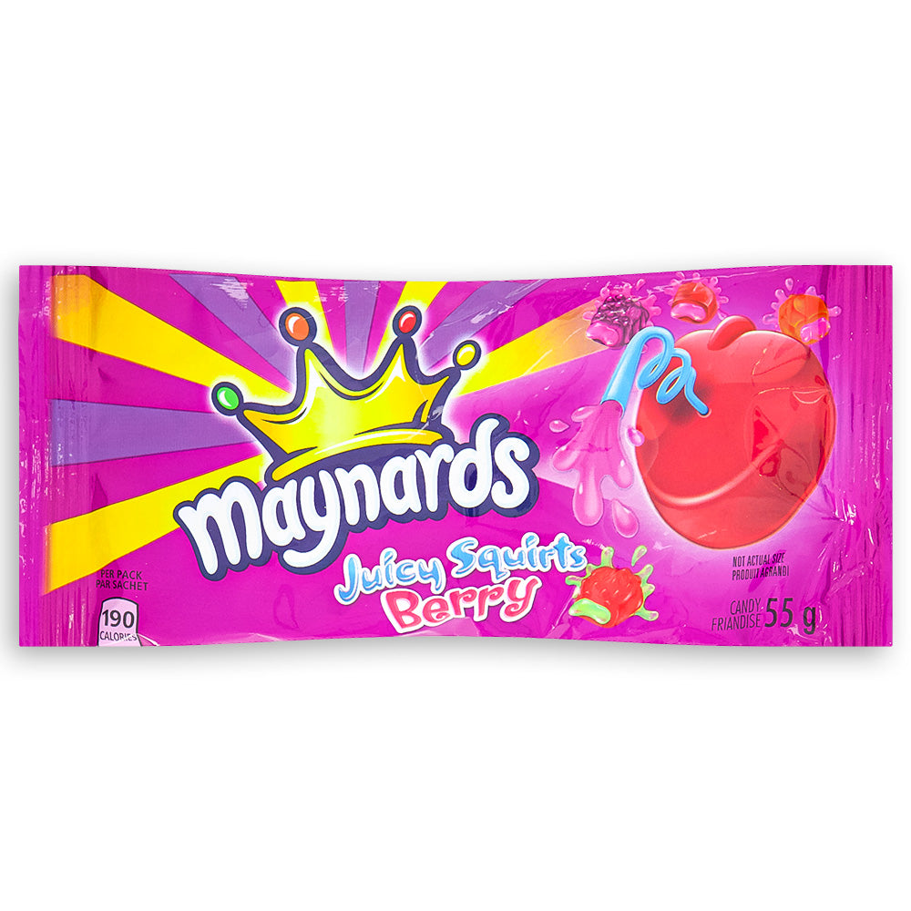 Maynards Juicy Squirts Berry-55g | Canadian Candy
