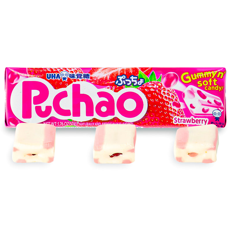 Puchao Strawberry Gummy n' Soft Candy 50 g