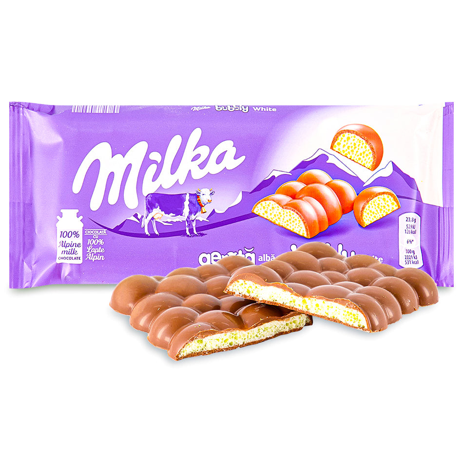 Milka Bubbly White Chocolate Bar