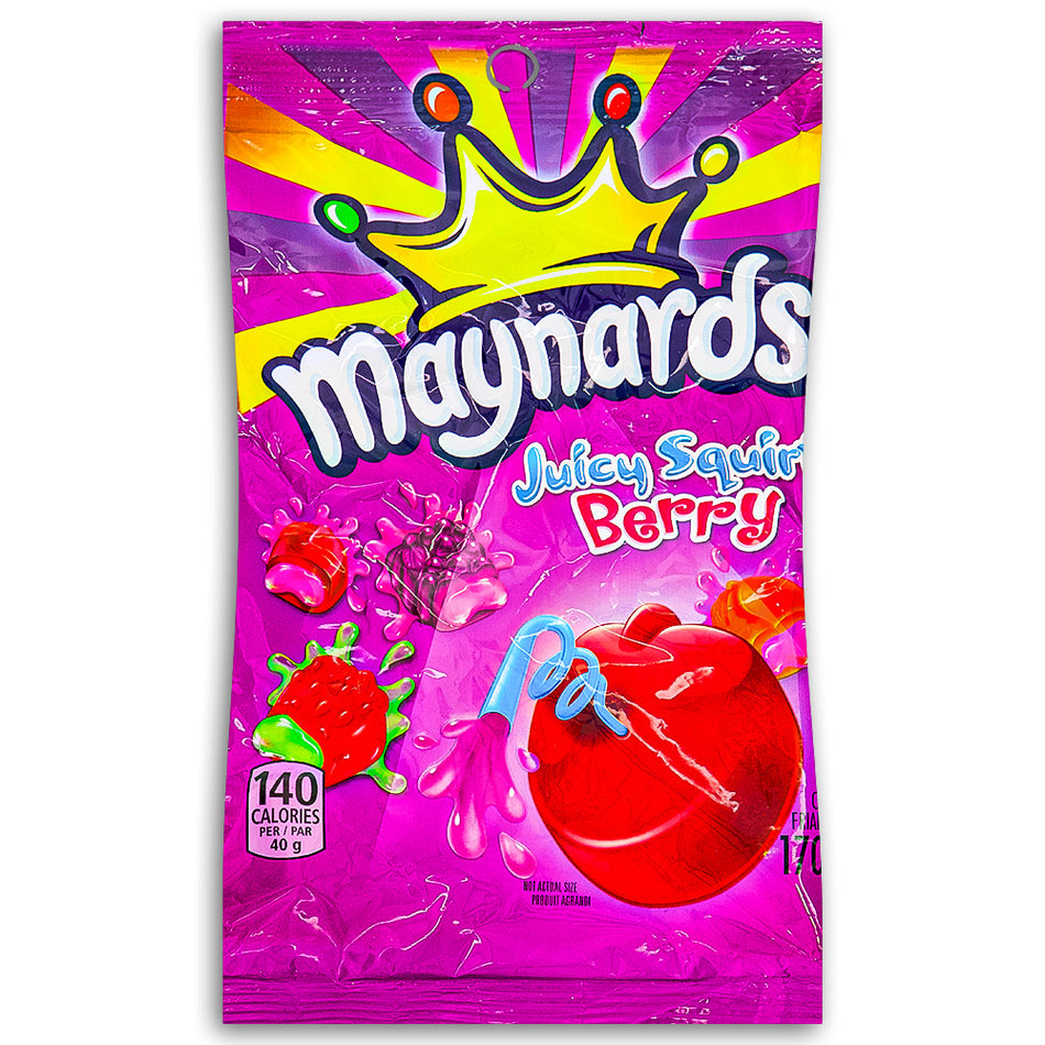 Maynards Juicy Squirts Berry Candy 170g Front