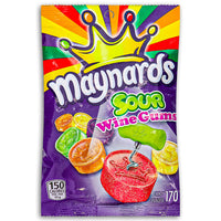 Maynards Sour Wine Gums 170 g Front