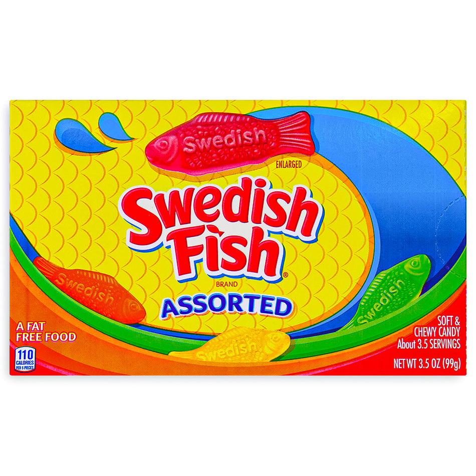 Swedish Fish Candy Assorted Theatre Pack Front