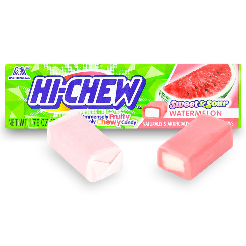 Hi-Chew Sweet & Sour Watermelon Fruit Chews 50 g
