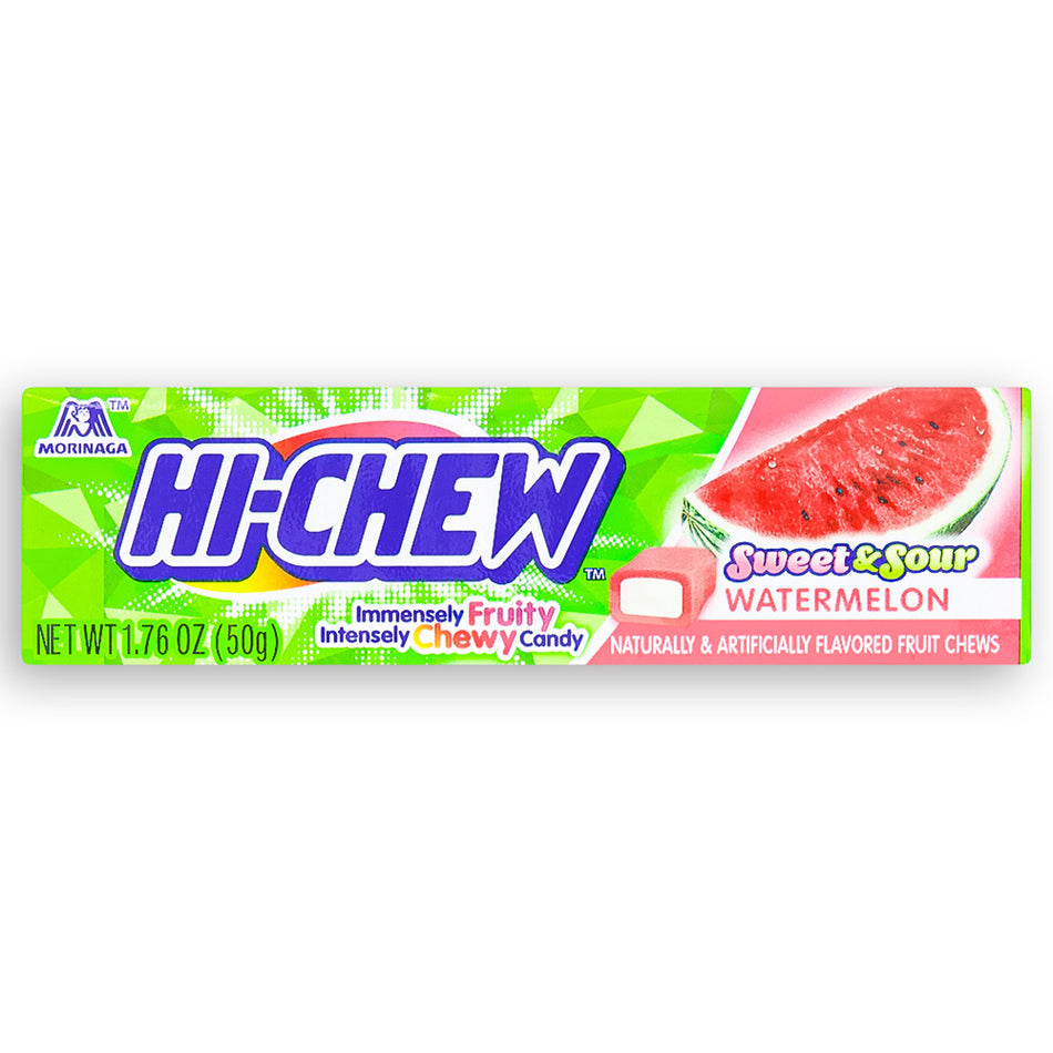 Hi-Chew Sweet & Sour Watermelon Fruit Chews 50 g Front
