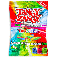 Tangy Zangy Sour Wild Fruit Twisties 127g
