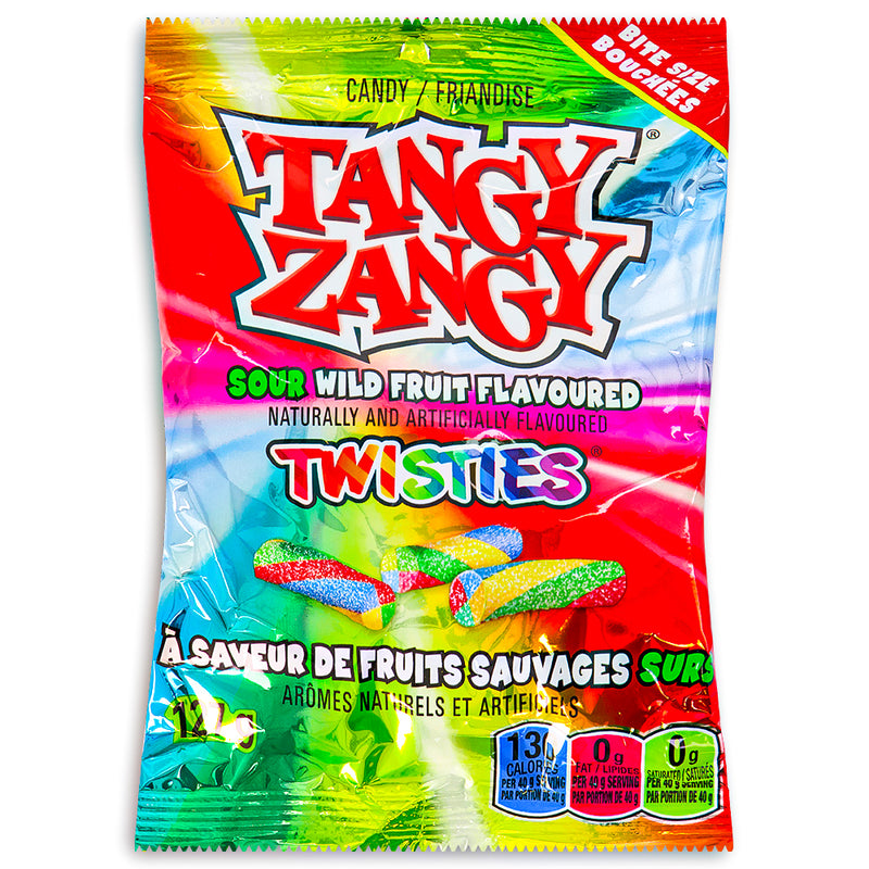Tangy Zangy Sour Wild Fruit Twisties 127g
