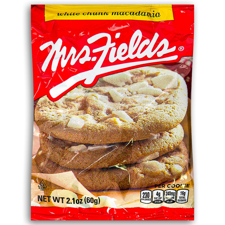 Mrs. Fields White Chunk Macadamia Cookies 60g Front