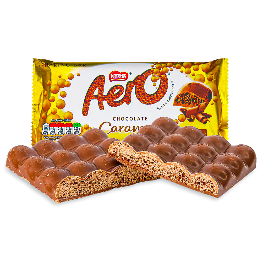 Aero Chocolate Caramel Sharing Bar UK 90g