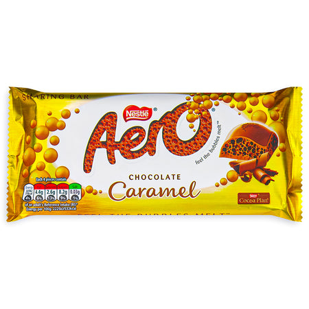 Aero Chocolate Caramel Sharing Bar UK 90g Front 