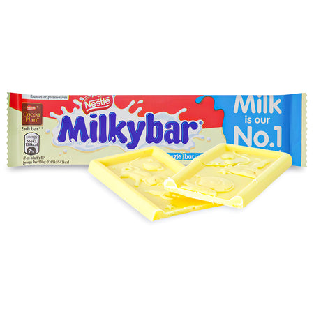 Milkybar 25g - Milky Bar - Milky Chocolate Bar - Nestle Chocolate - Nestle Chocolate Bar - Milkybar - British Chocolate - UK Chocolate - British Candy - UK Candy