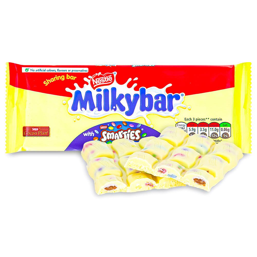 Milkybar Smarties Block UK 100g