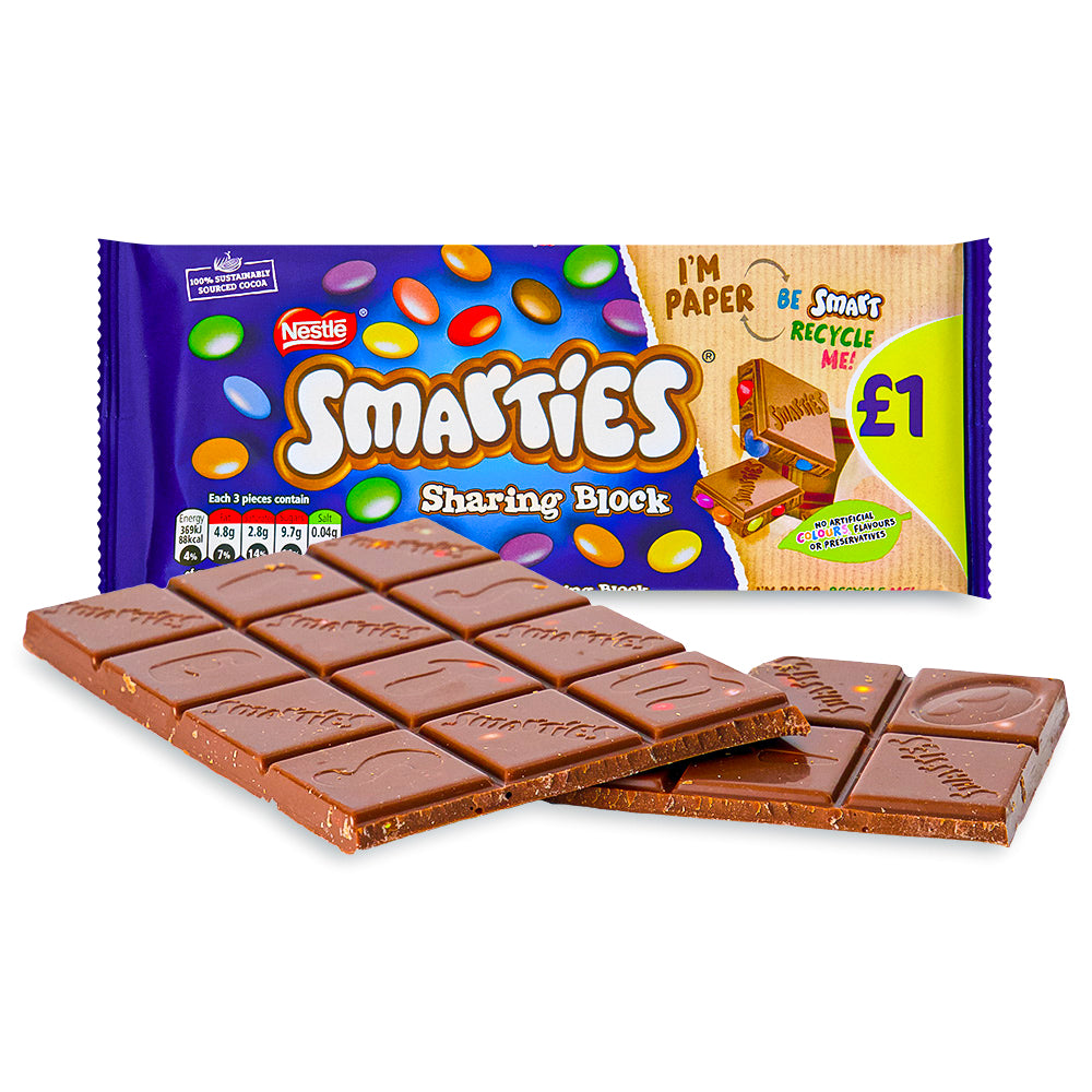 Nestle Smarties Sharing Block 100g