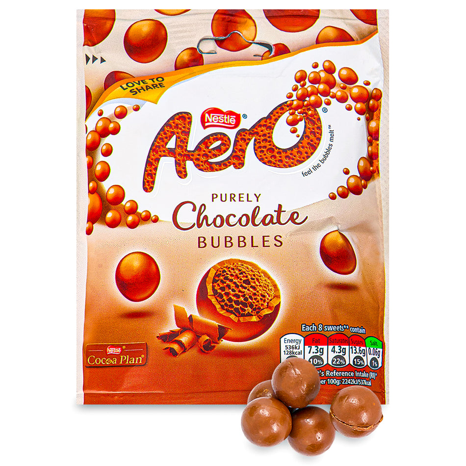 Aero Bubbles Milk Pouch UK 102g British Chocolate