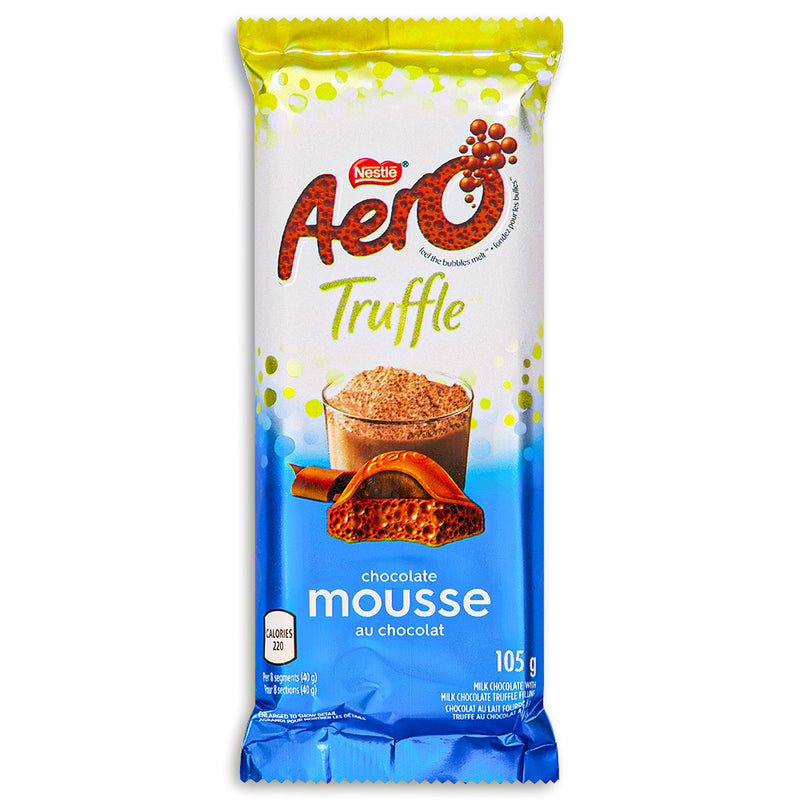 Aero Truffle Chocolate Mousse Milk Chocolate Bar 105 g Front