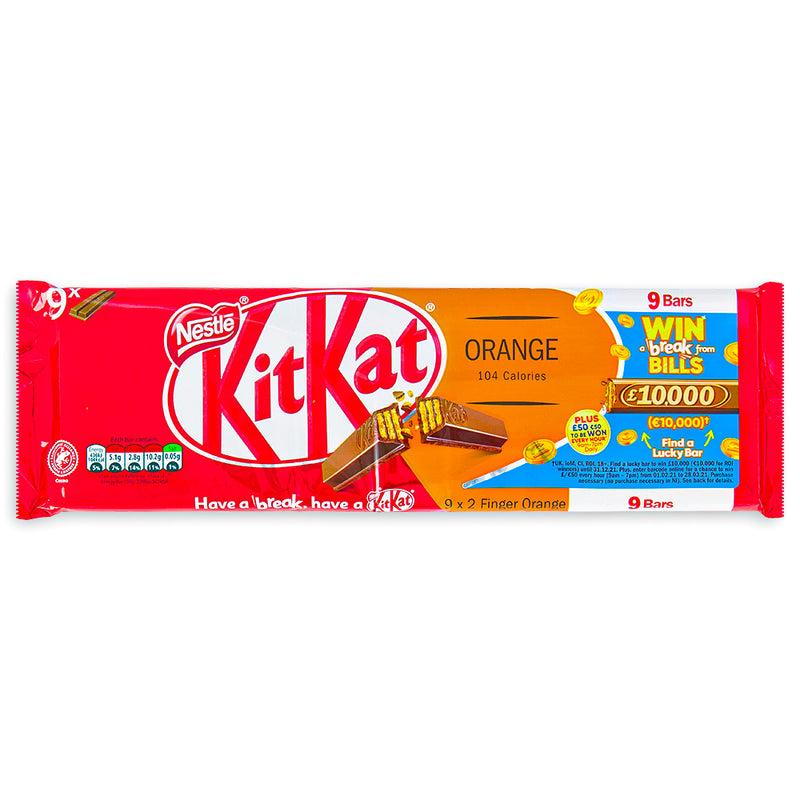 Kit Kat Orange 9 Pack UK Candyfunhouse.ca
