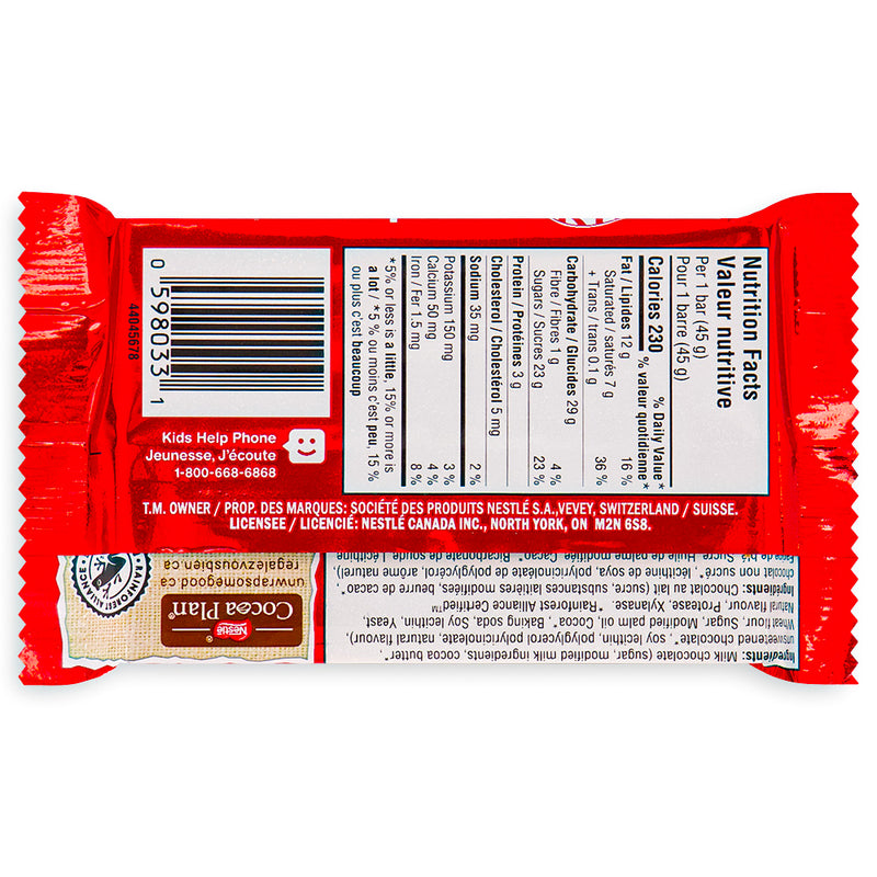 Kit Kat Bar 45 g Back