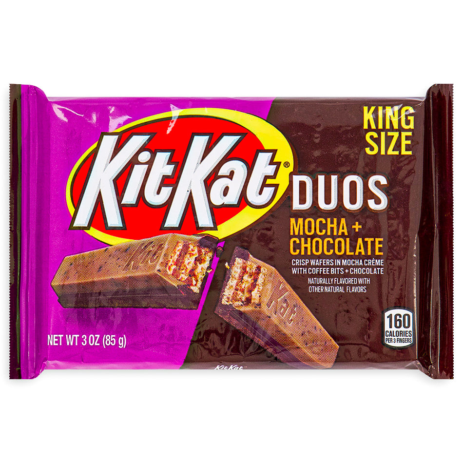 Kit Kat Duos Mocha + Chocolate Bar King Size 85g Front
