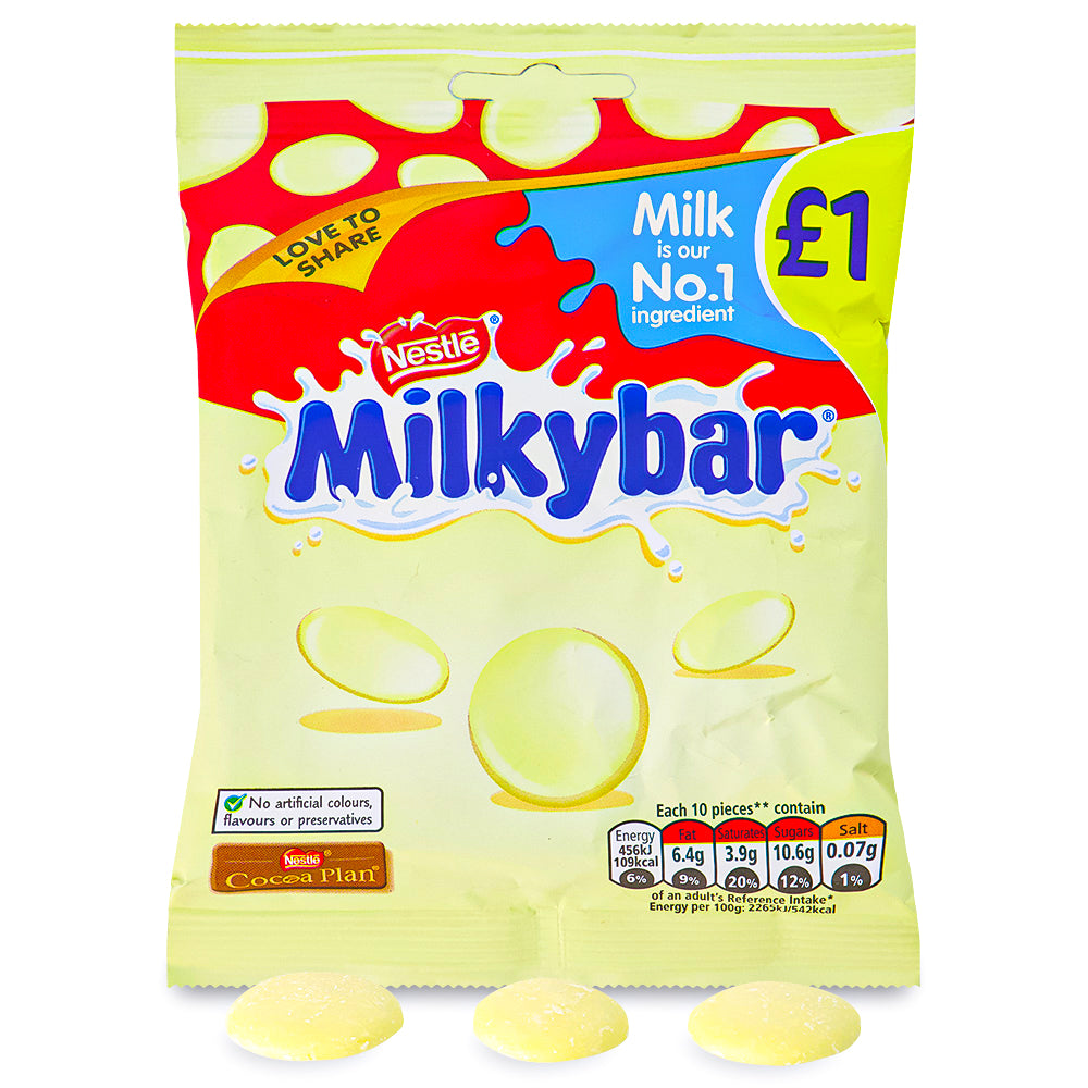 Milkybar White Buttons 85g