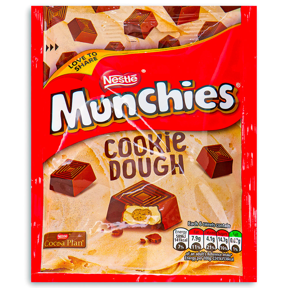 Nestle Munchies Cookie Dough 101g Front