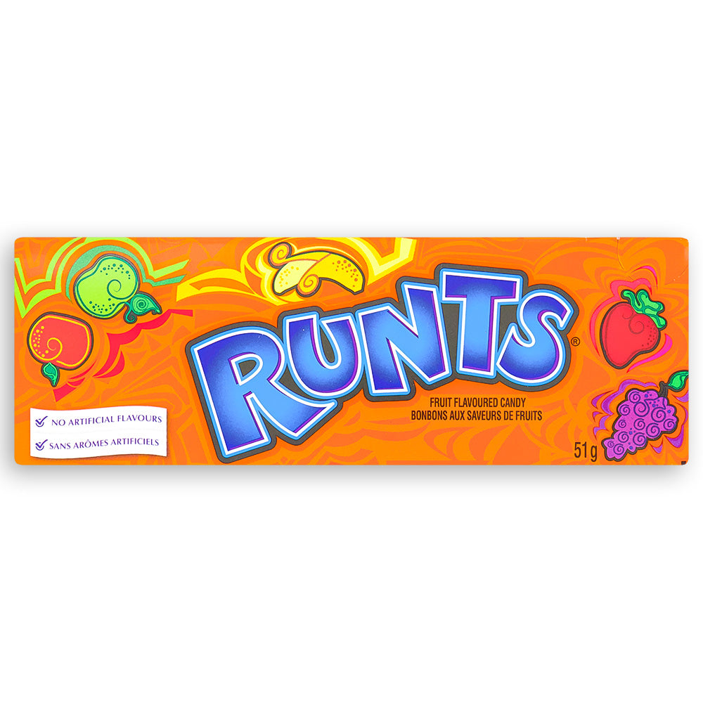Runts Candy 51g Front Willy Wonka