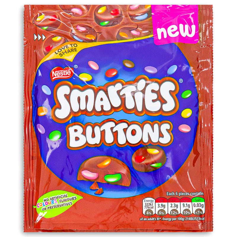 Nestle Smarties Buttons 90g Front