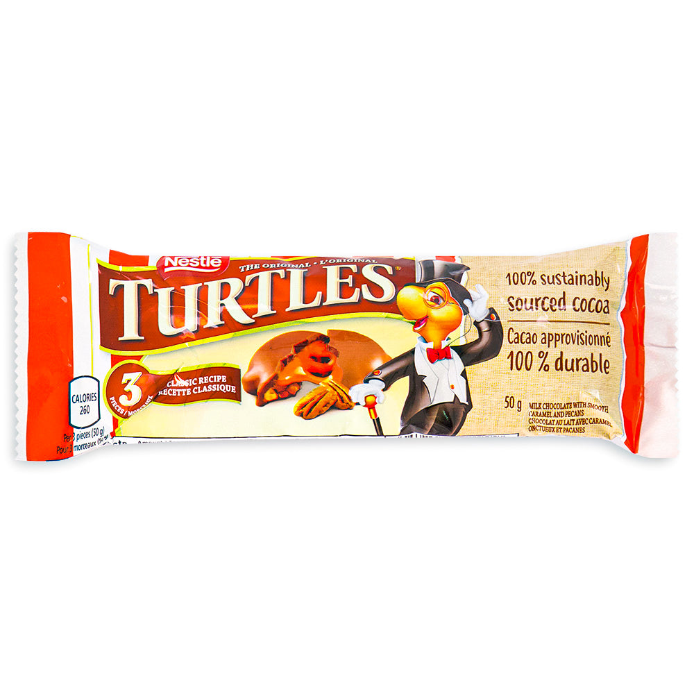 Nestle Turtles Original 3 Pack - 50g Made in Canada Front