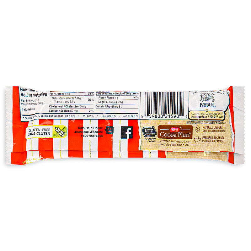 Nestle Turtles Original 3 Pack - 50g Made in Canada Back