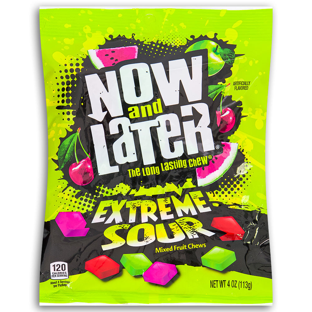 Now and Later Extreme Sour 4oz Front