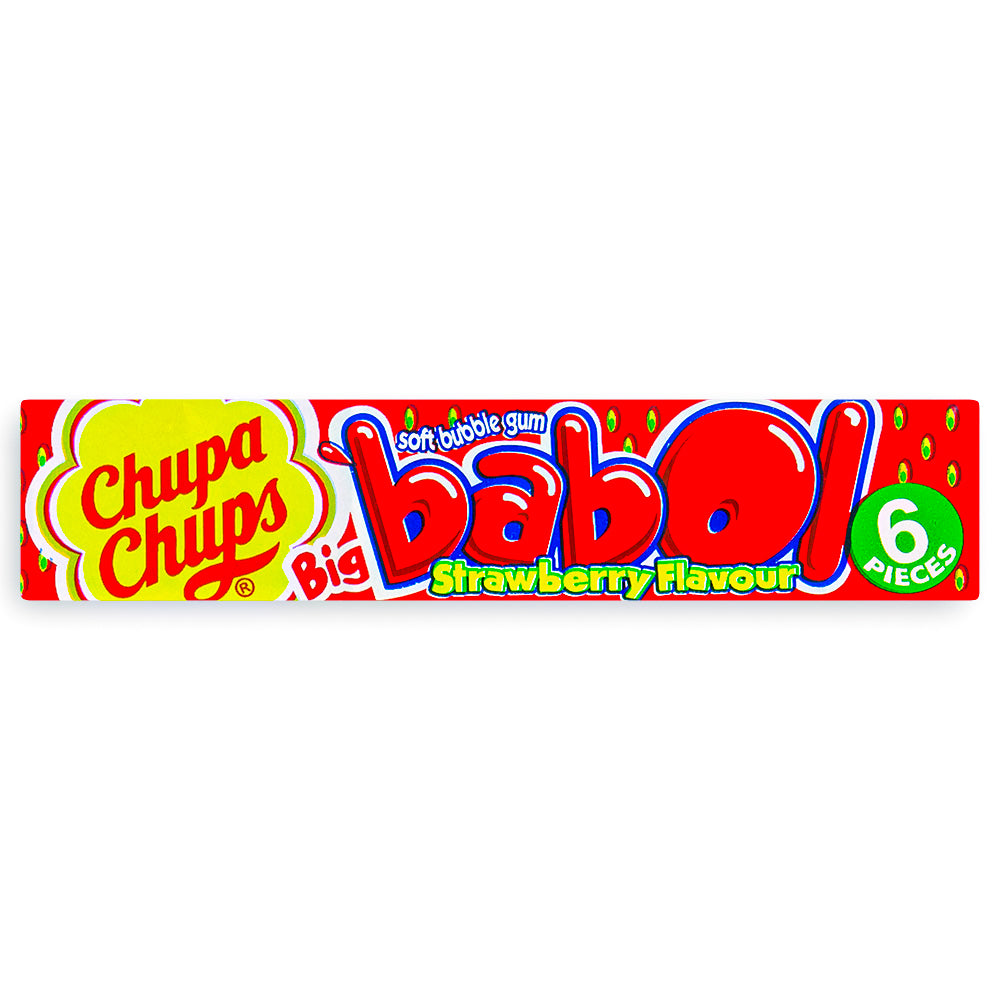 Chupa Chups Big Babol Bubble Gum Strawberry Front