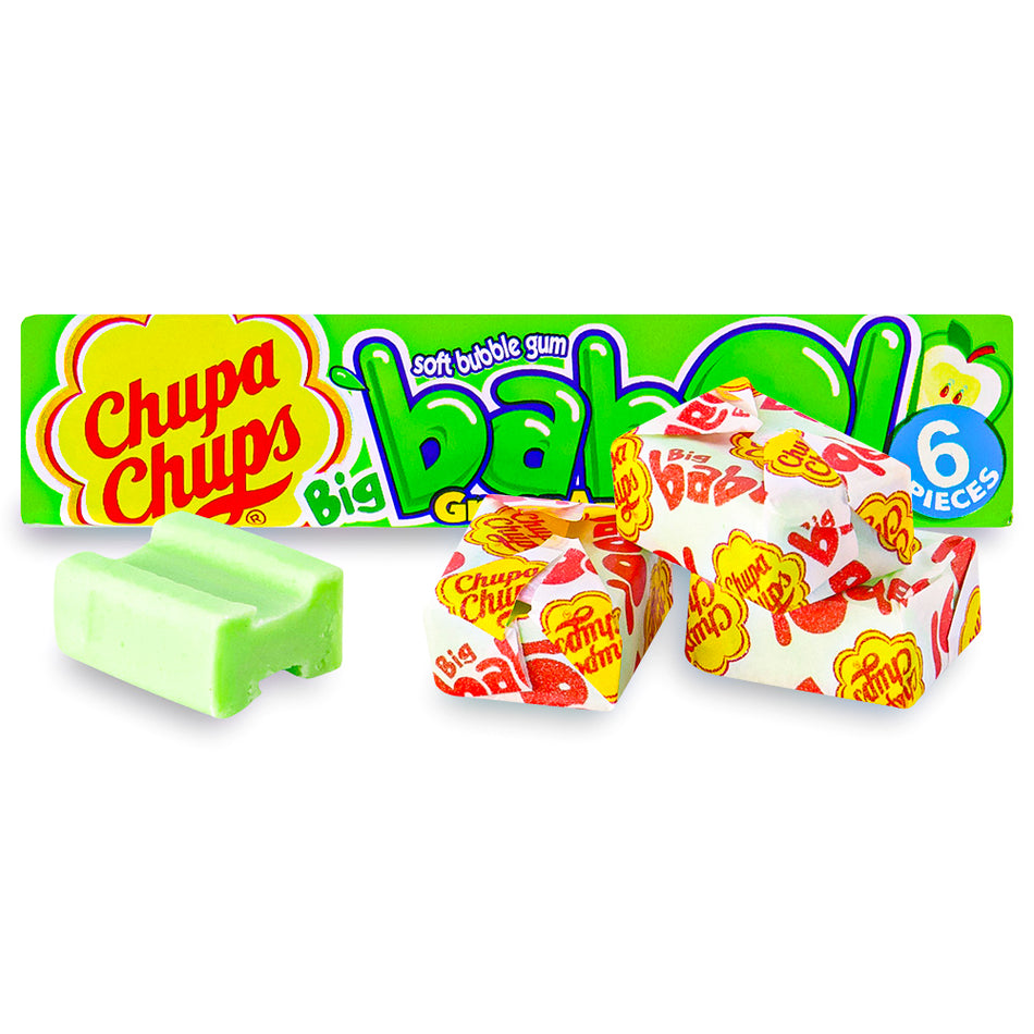 Chupa Chups Big Babol Bubble Gum Green Apple
