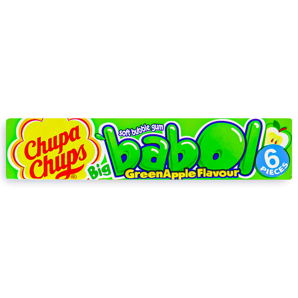 Chupa Chups Big Babol Bubble Gum Green Apple Front